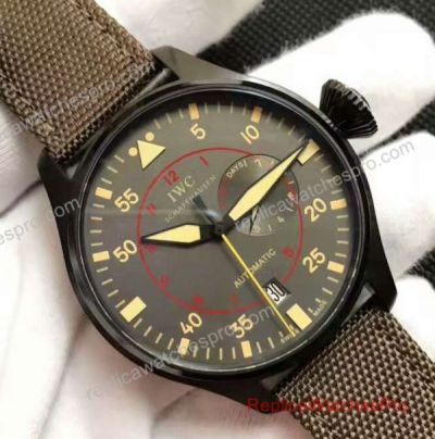 IWC Pilots Chronograph Top Gun Miramar Anthracite Dial Black PVD